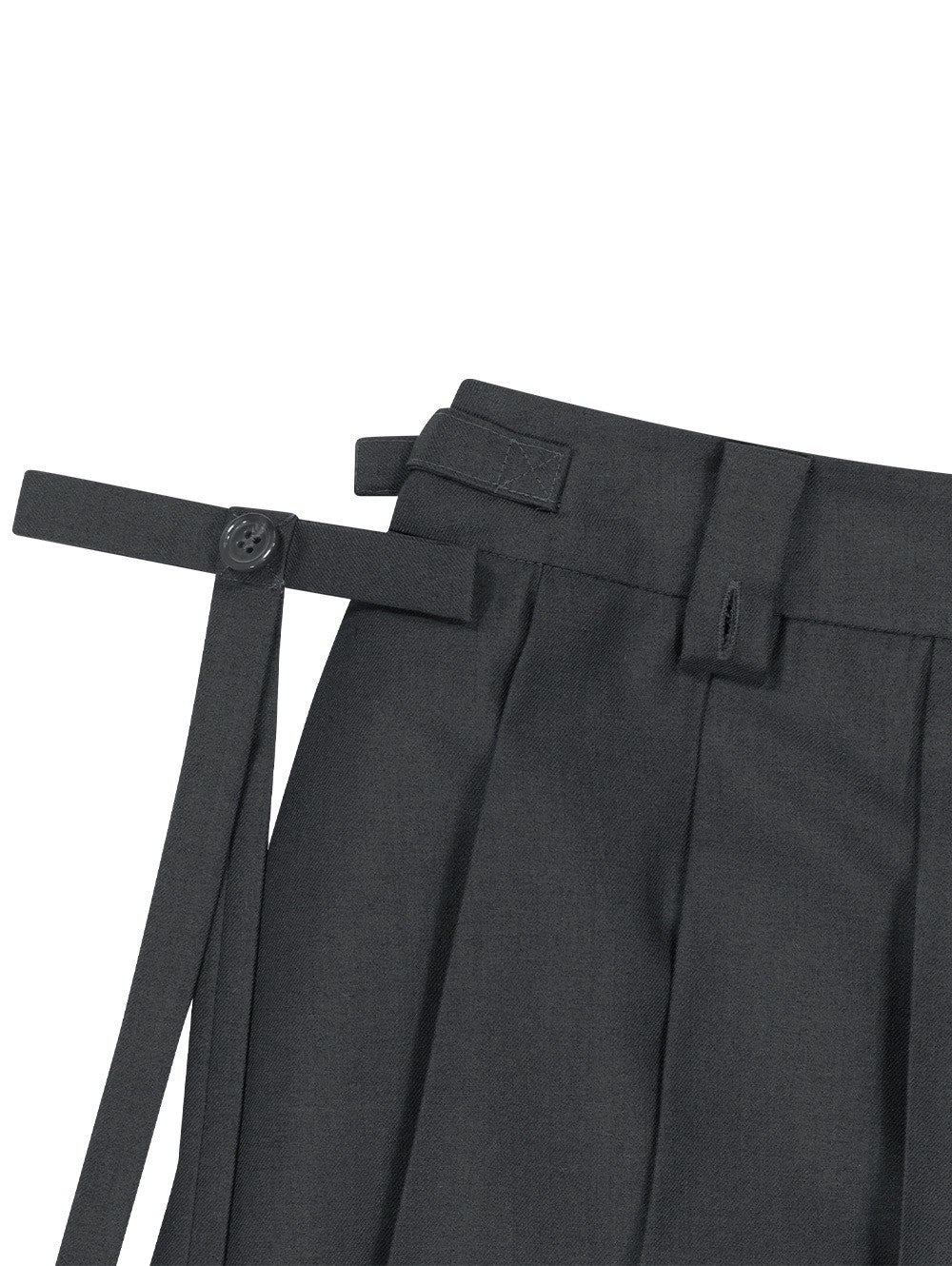 【TUOMIO】MIDI PLEATS RIBBON CULOTTES