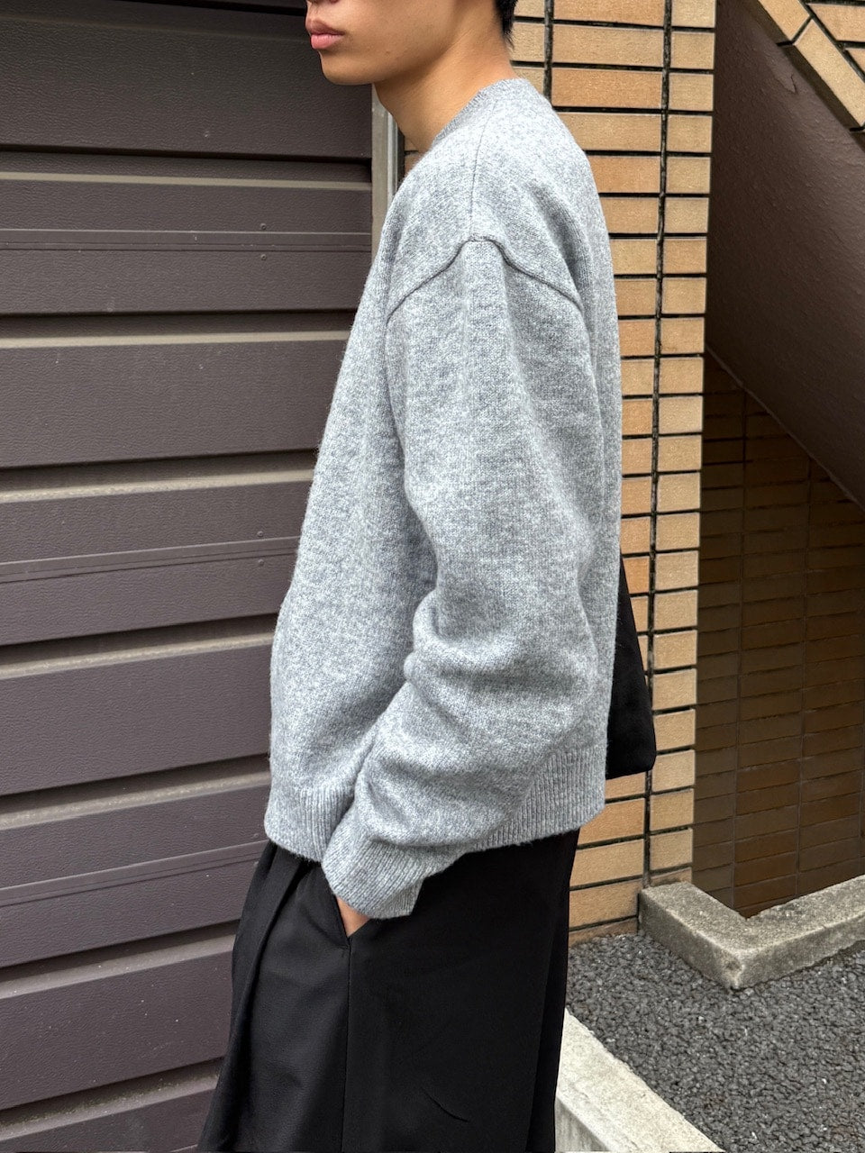 東京店WEB限定受注制【Chikashitsu +】soft touch crew neck knit cardigan / 【チカシツプラス】ソフトタッチクルーネックニットカーディガン (4color)