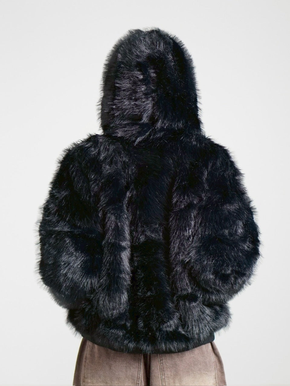 受注制【Chikashitsu +】oversized hooded fur blouson / 【チカシツプラス】オーバーサイズフーデッドファーブルゾン (4color)