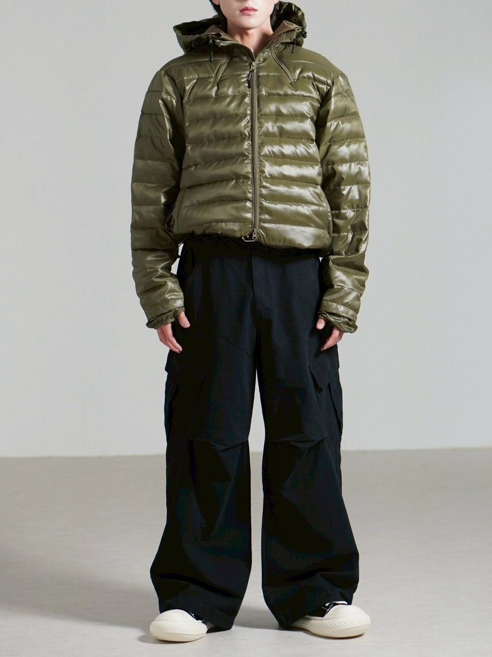 受注制【Chikashitsu +】5 zip puffer jacket / 【チカシツプラス】ファイブジップパファージャケット (4color)