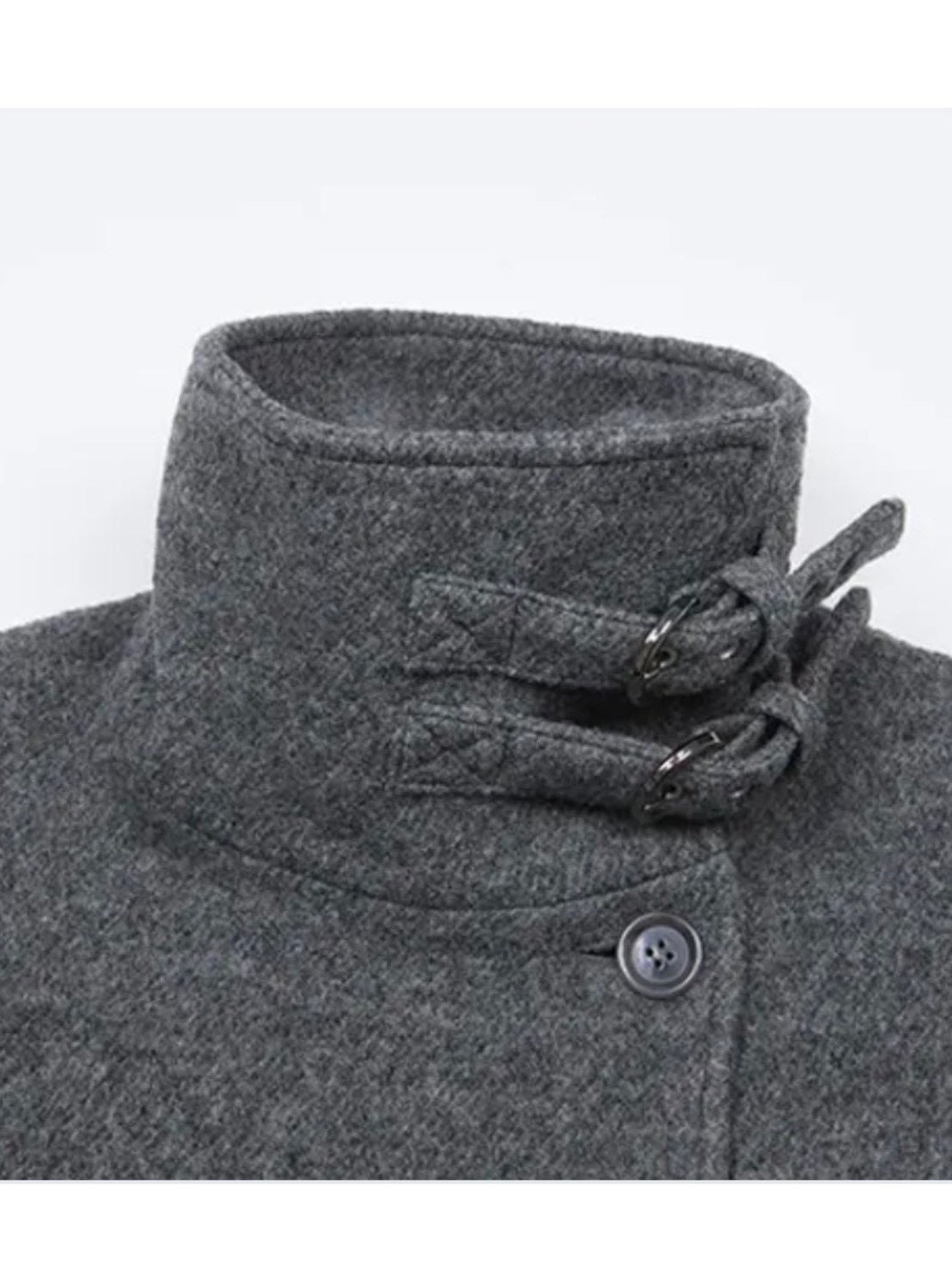 【NOT KNOWING】Double Belted High-Neck Coat