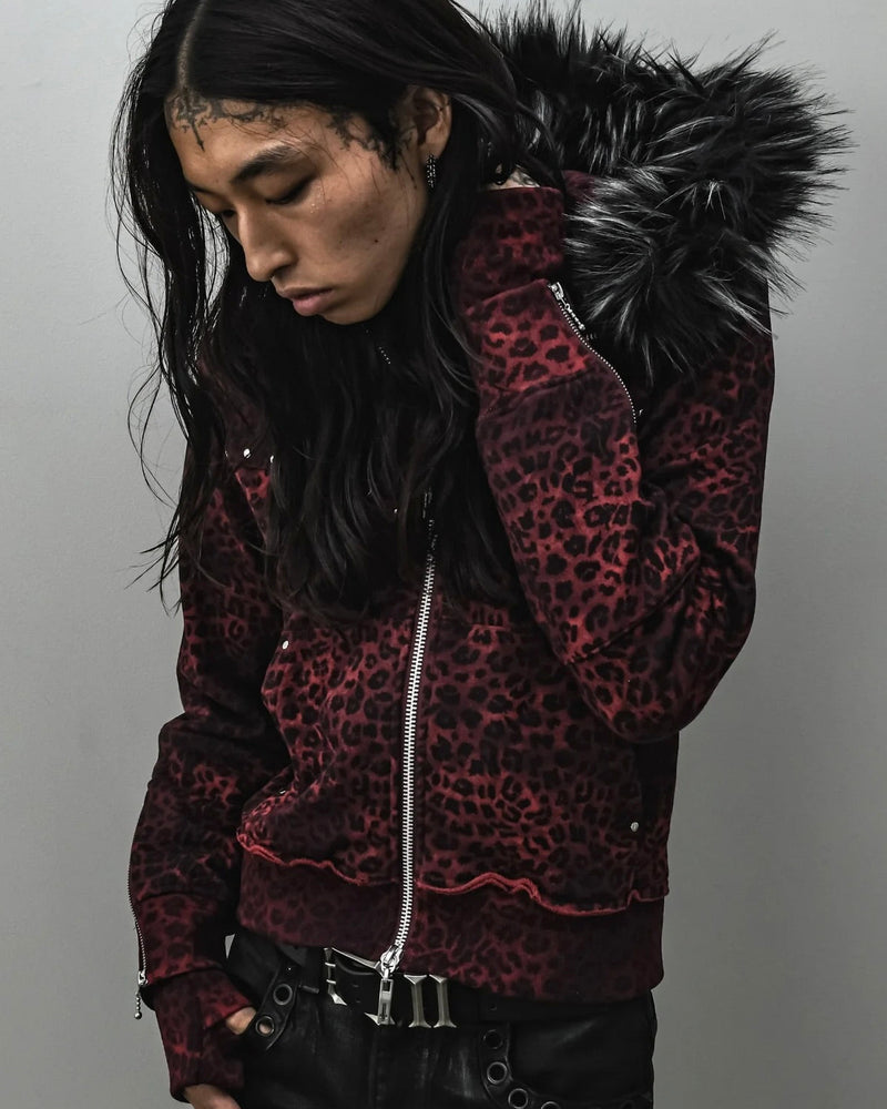 【TYPE SHADE】TYPE REOPARD FUR HOODIE