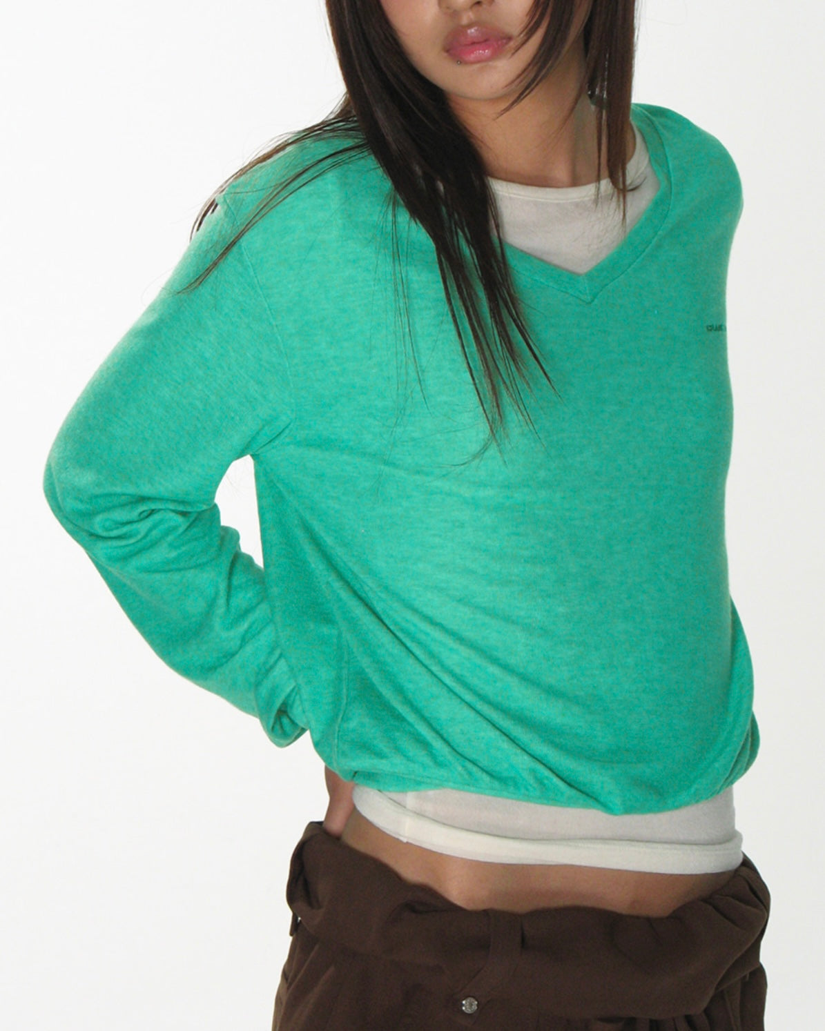 【CRANK】SOFT V-NECK KNIT
