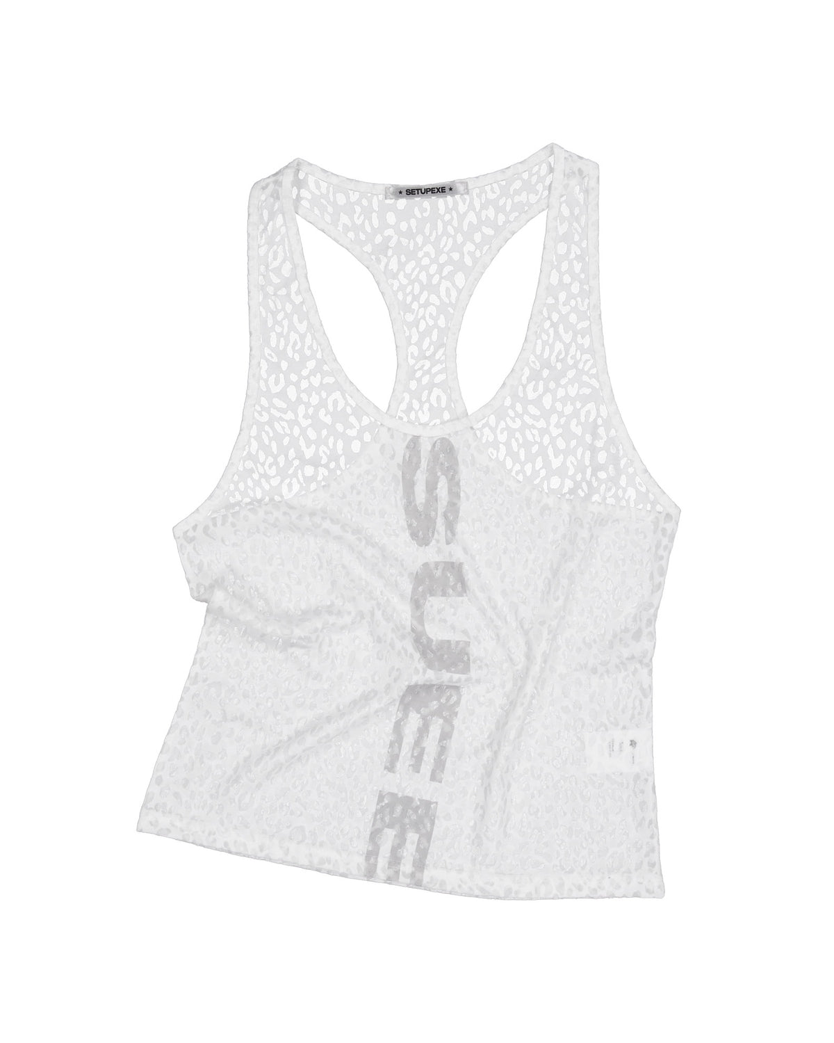 【SETUP-EXE】SHEER LEOPARD LOOSE SLEEVELESS
