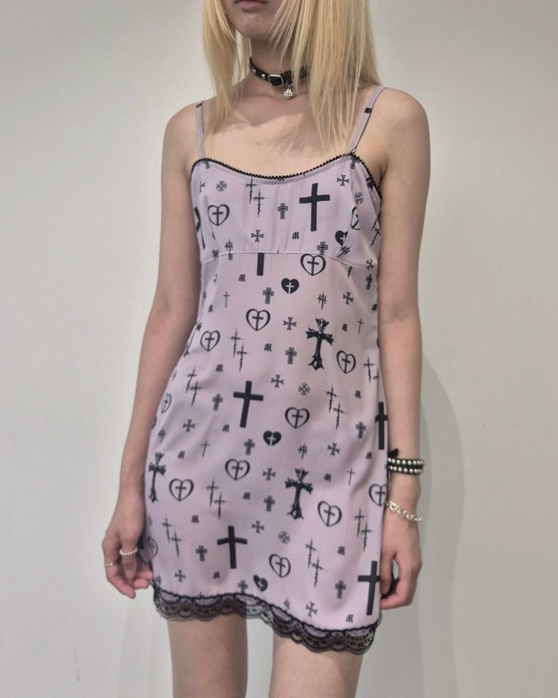 【runningHIGH】LACE POINT SLEEVELESS DRESS