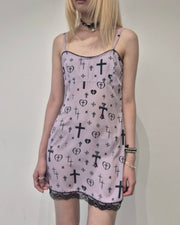 【runningHIGH】LACE POINT SLEEVELESS DRESS