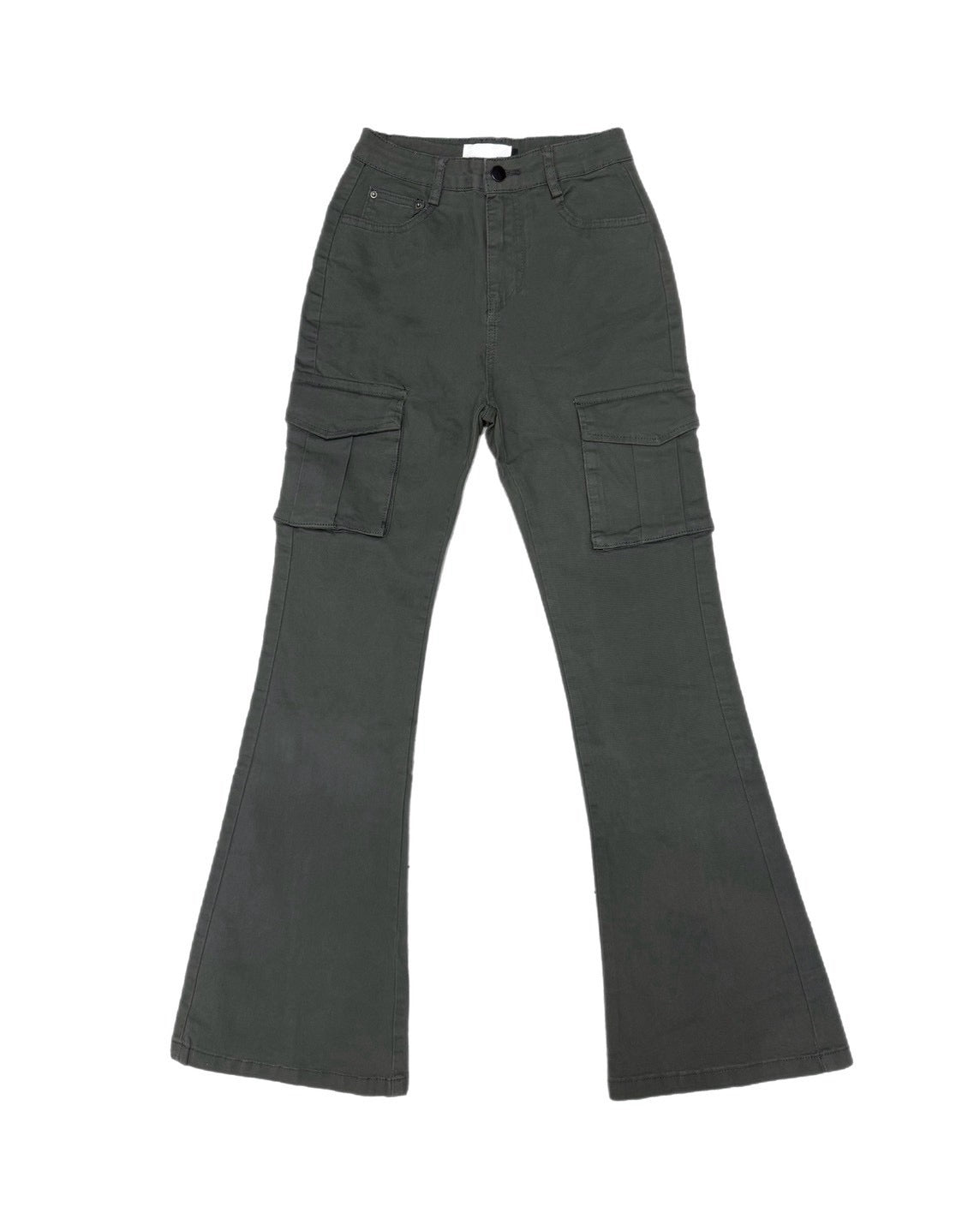 受注制【OaKS】low-rise bootcut cargo pants (2color)