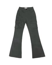 受注制【OaKS】low-rise bootcut cargo pants (2color)
