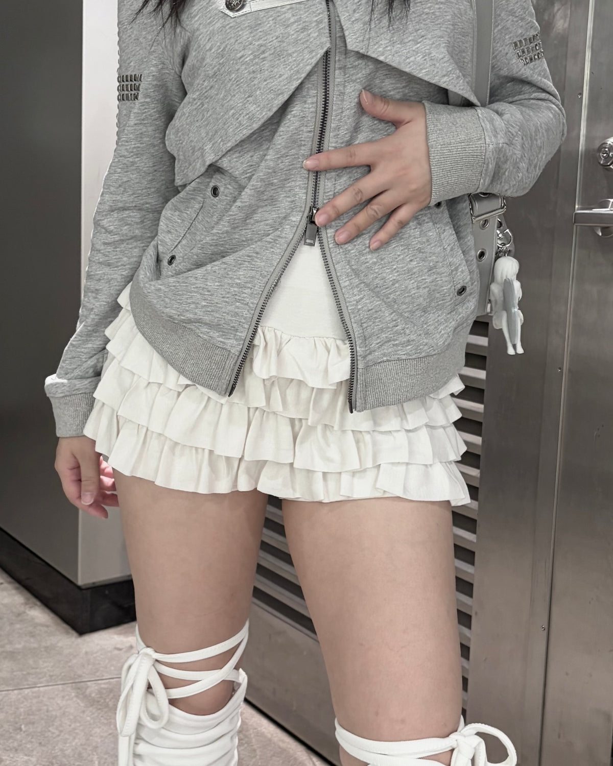 受注制【nmtc+】Tiered skirt pants (3color)