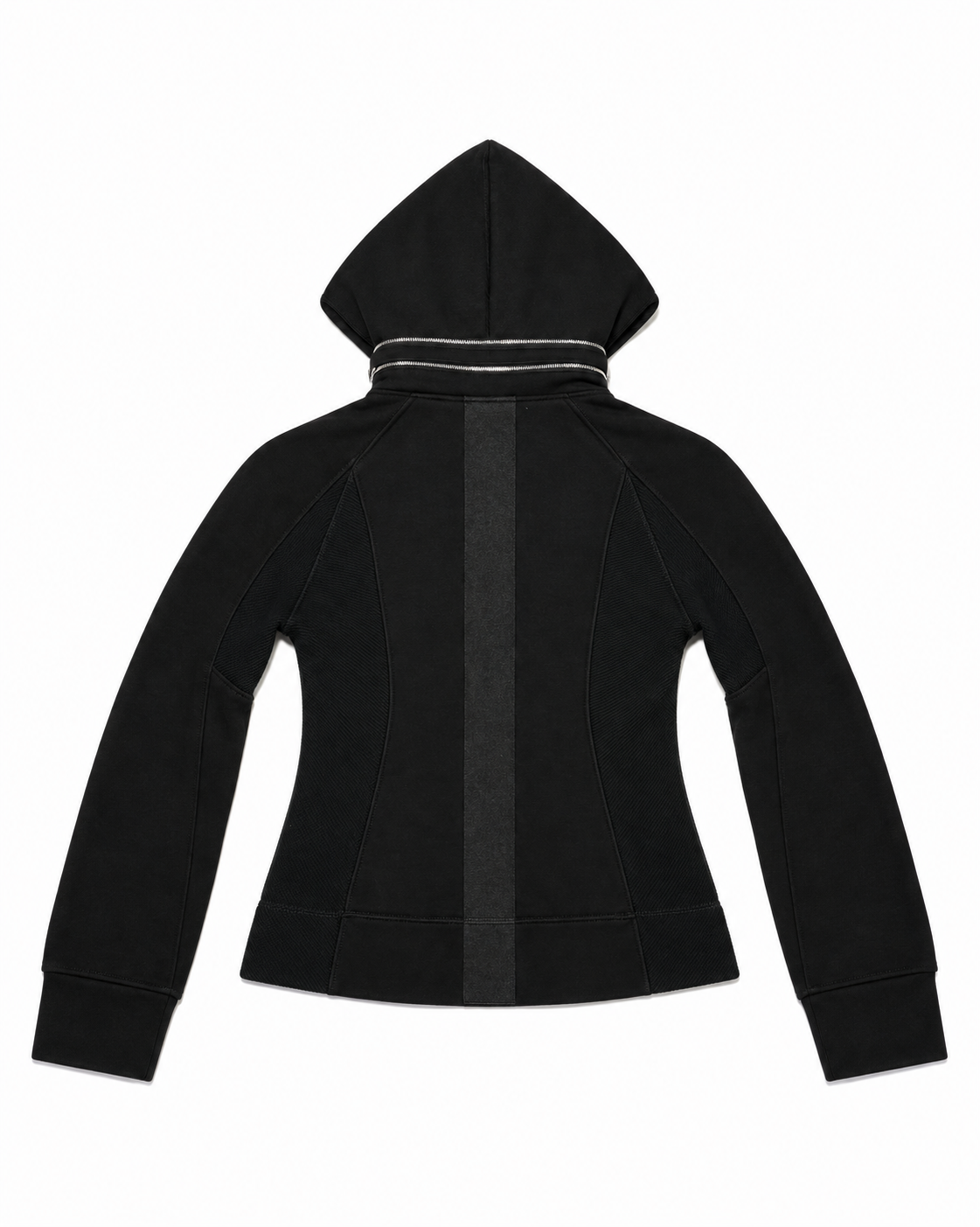 国際配送【Never mind the XU】SLIM MULTI-ZIP HOODIE