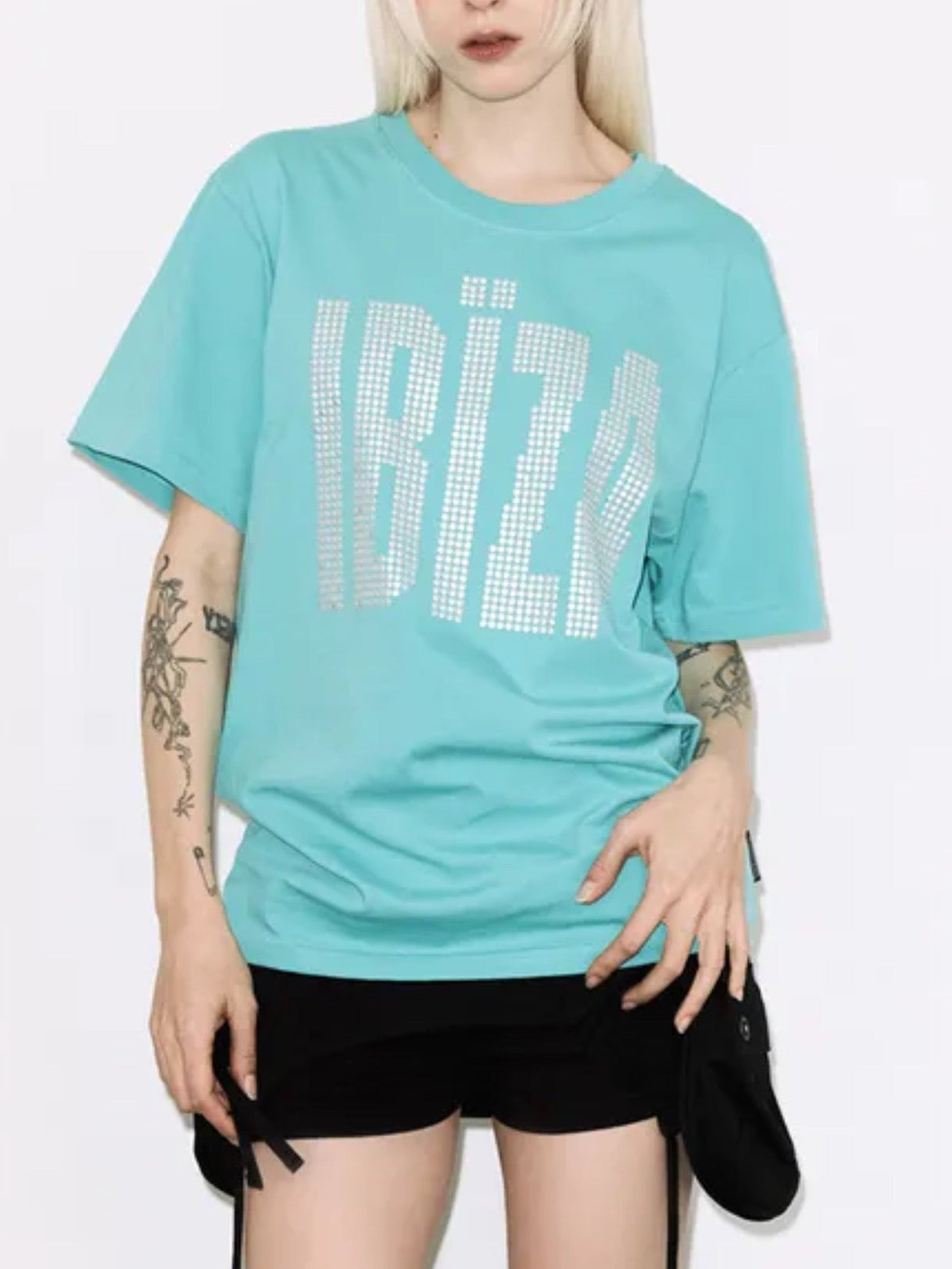 【FANCY CLUB】IBIZA RHINESTONE TEE