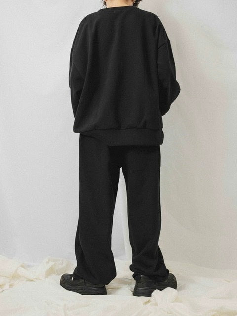 【Chikashitsu + ORIGINAL】loose logo sweat pants (3color)