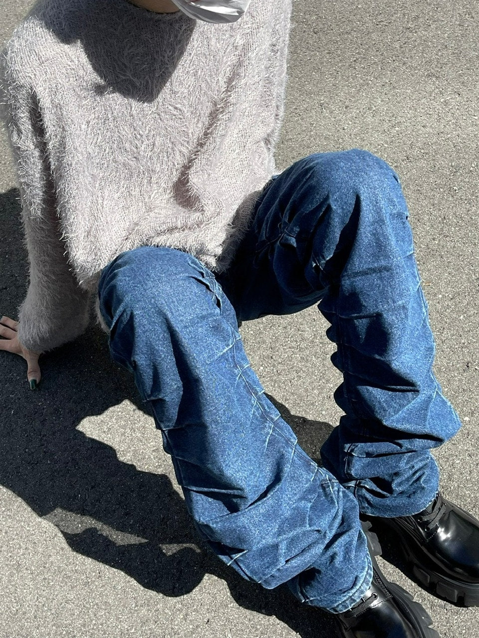 受注制【Chikashitsu +】shaggy knit (5color)