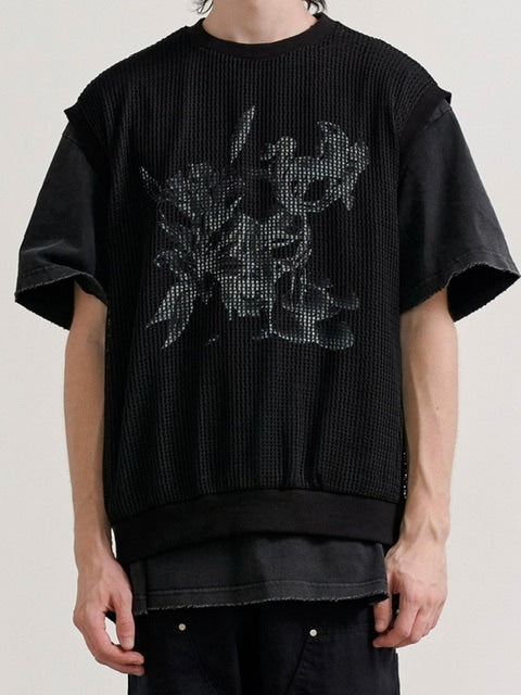 【RE:ON STUDIO】LAYERED MESH VEST