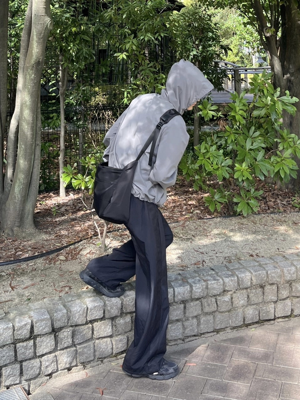 受注制【Chikashitsu +】unisex cropped hooded blouson (3color) / 【チカシツプラス】ユニセックスクロップドフード長袖ブルゾン