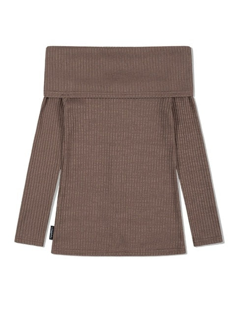 【Uglyshadow】BEAD KNIT OFF-SHOULDER / 【アグリーシャドウ】ビーズロングオフショルダー長袖カーディガン