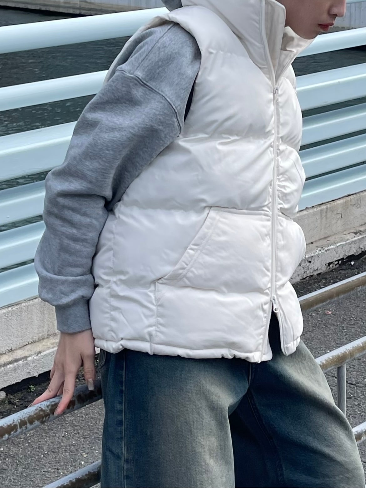 受注制【Chikashitsu +】padded vest (5color)