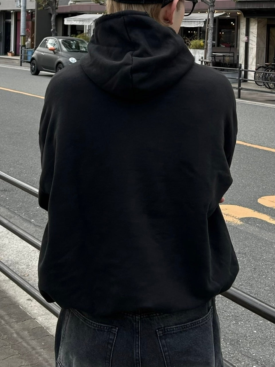 大阪店WEB限定【Chikashitsu +】damage arm warmer hoodie (3color)