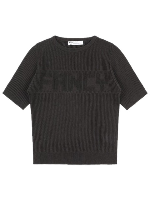 【FANCY CLUB】INNOCENCE KNIT TEE