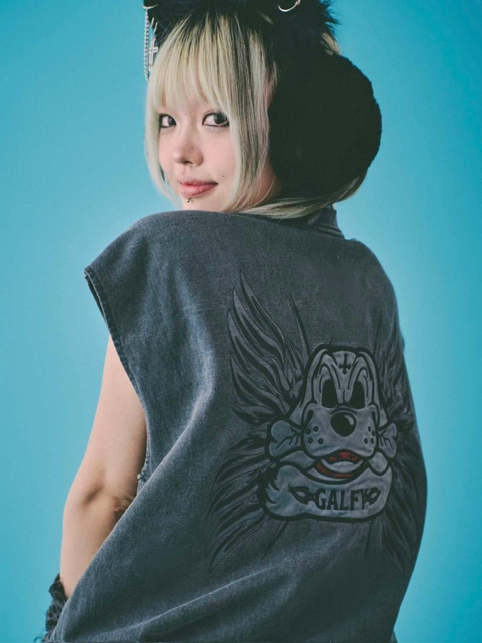 【GALFY】ゴリ厨二タンク / 【ガルフィー】ロゴプリントタンクトップ