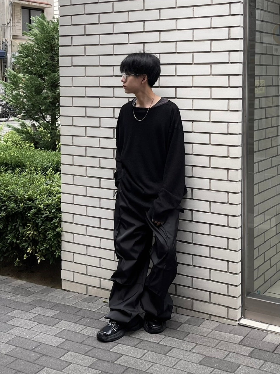 受注制【Chikashitsu +】wide neck light knit (4color)