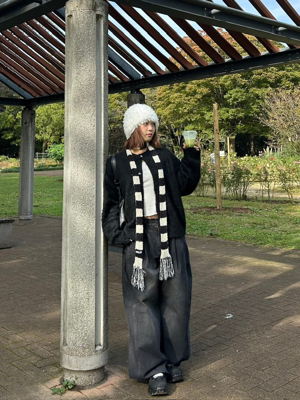 受注制【Chikashitsu +】volume fur beanie (4color)