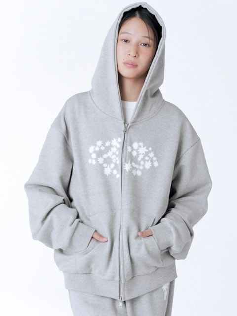 【Miseki seoul】Midnight star over zip-up hoodie