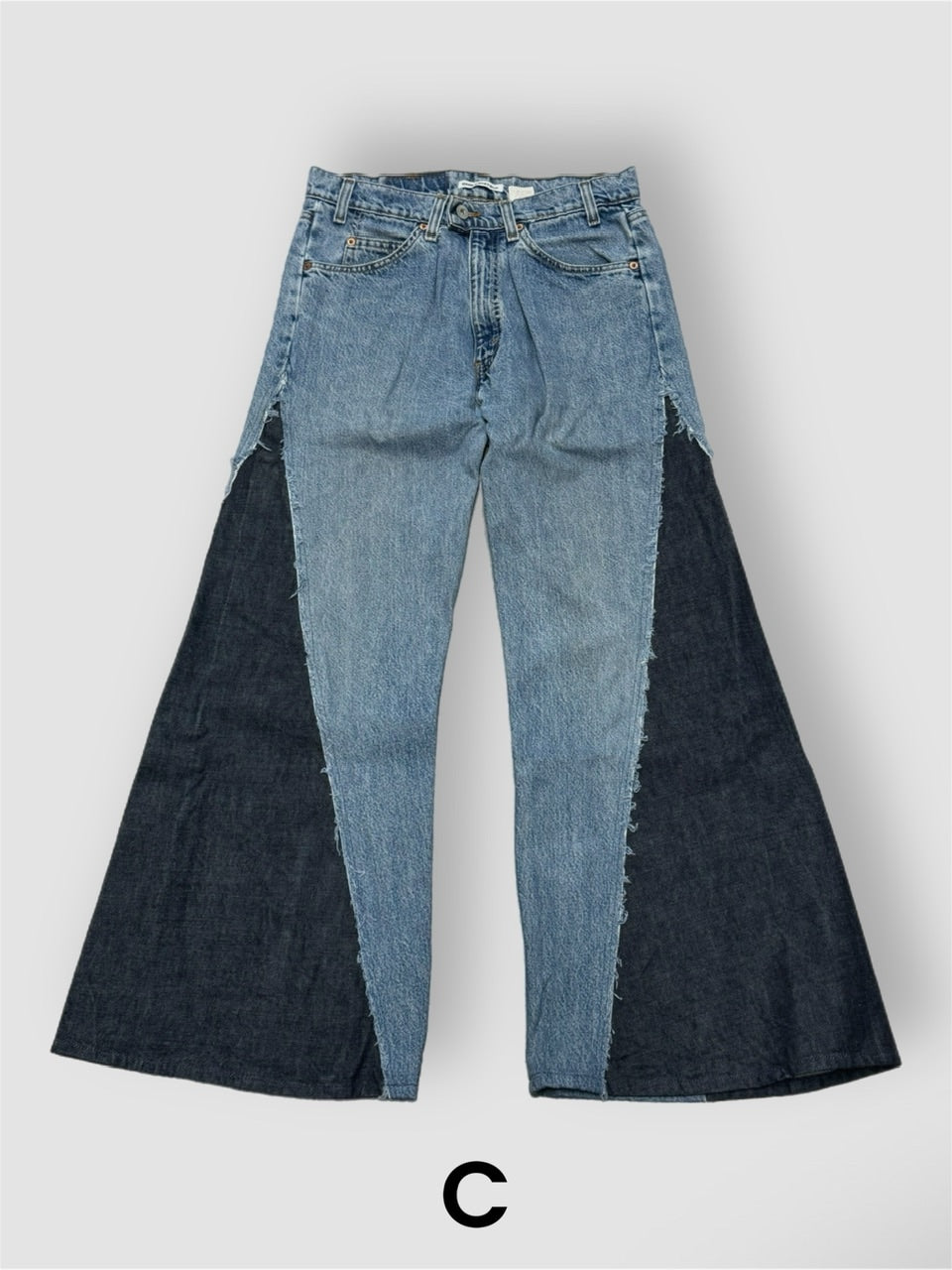 【Re +】newold docking flare denim pants (blue)