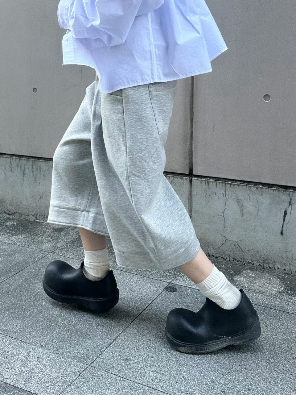 受注制【youll】easy bermuda sweat pants