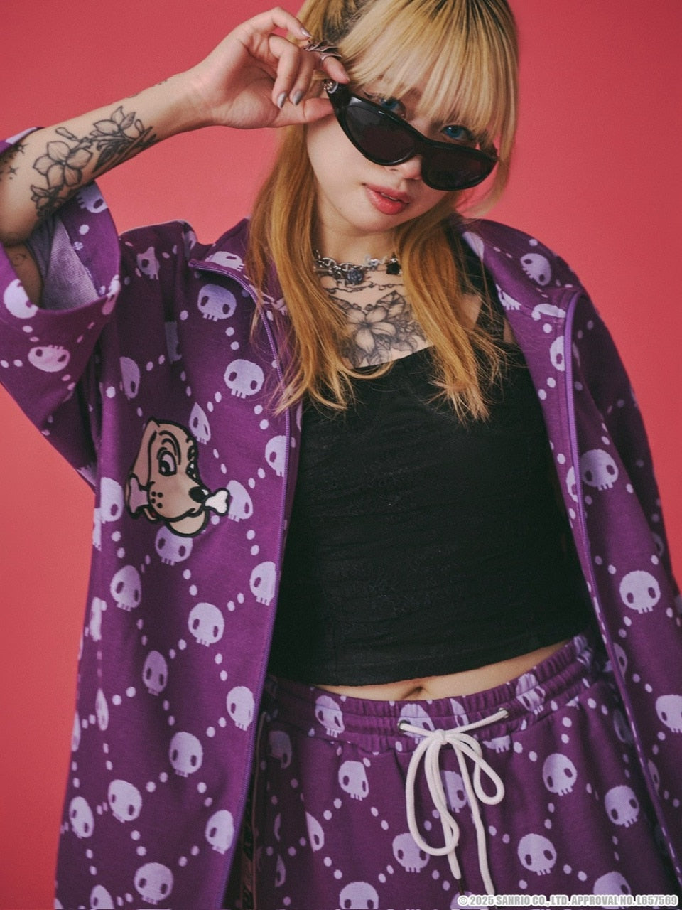 【GALFY×KUROMI】ドクロだらけ夏セットアップ