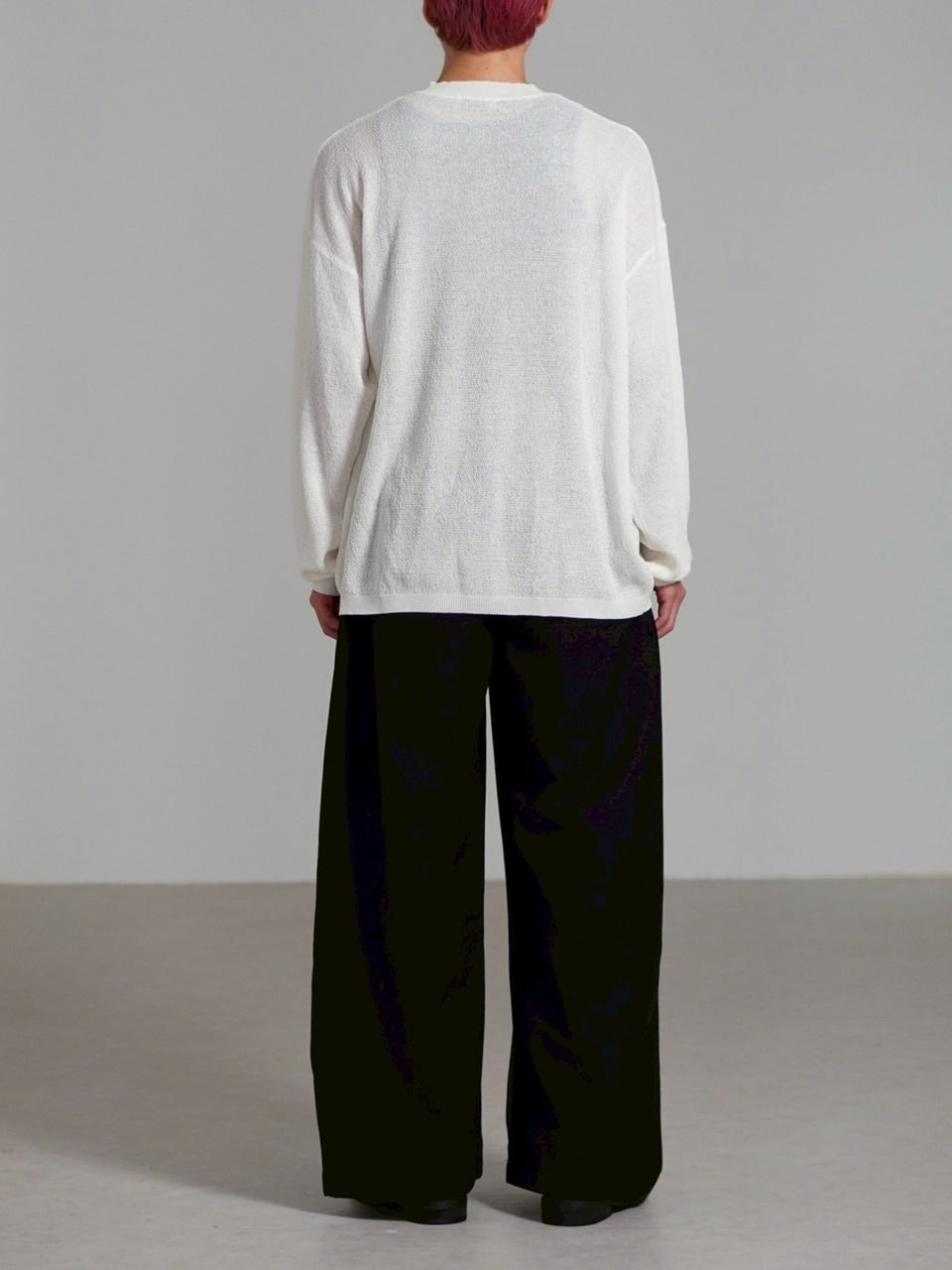 【Chikashitsu +】light touch henry neck knit / 【チカシツプラス】ライトタッチへンリーネックニット (3color)