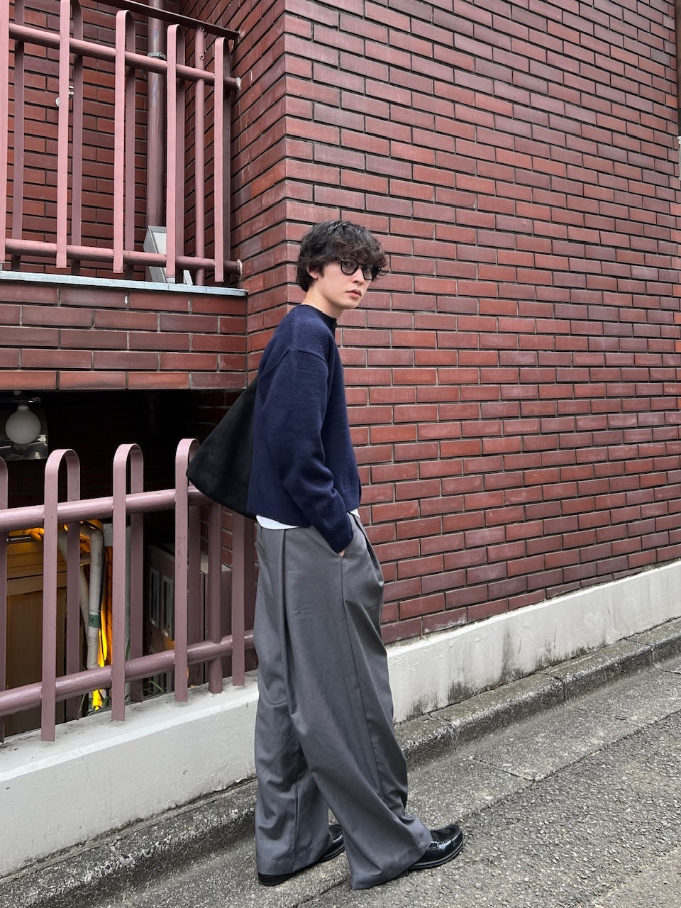 東京店WEB限定受注制【Chikashitsu +】wide tuck drape slacks / 【チカシツプラス】ワイドタックドレープスラックス (2color)