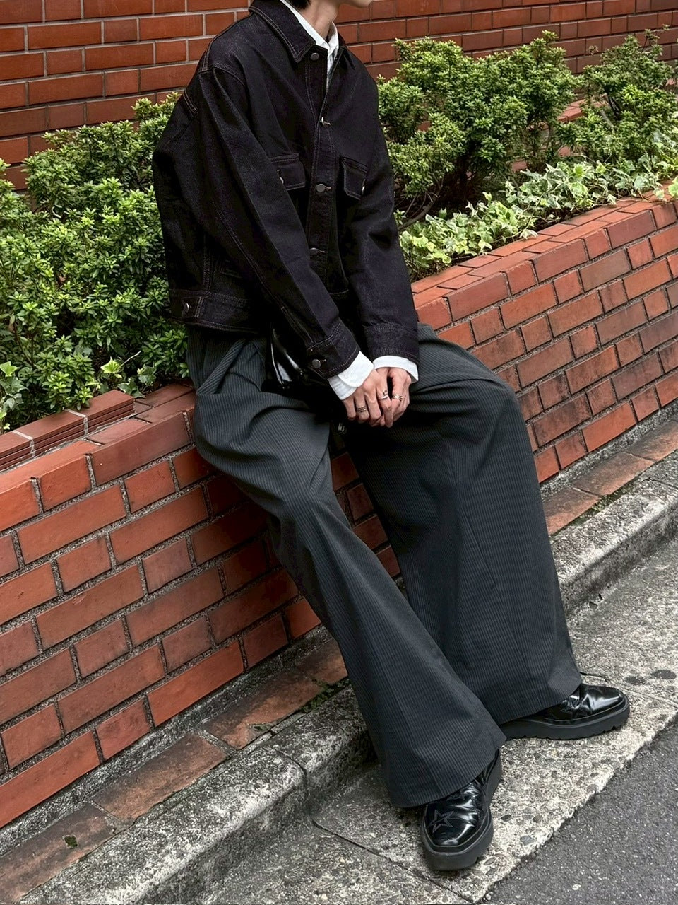 受注制【Chikashitsu +】2 pocket rigid denim jacket / 【チカシツプラス】ツーポケットデニムジャケット (2color)