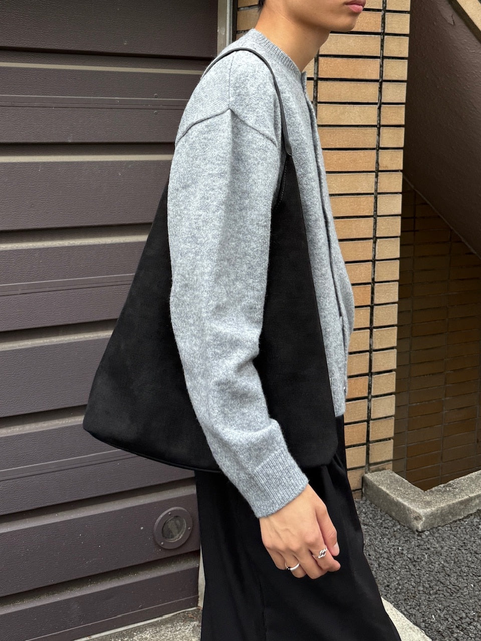 東京店WEB限定受注制【Chikashitsu +】soft touch crew neck knit cardigan / 【チカシツプラス】ソフトタッチクルーネックニットカーディガン (4color)