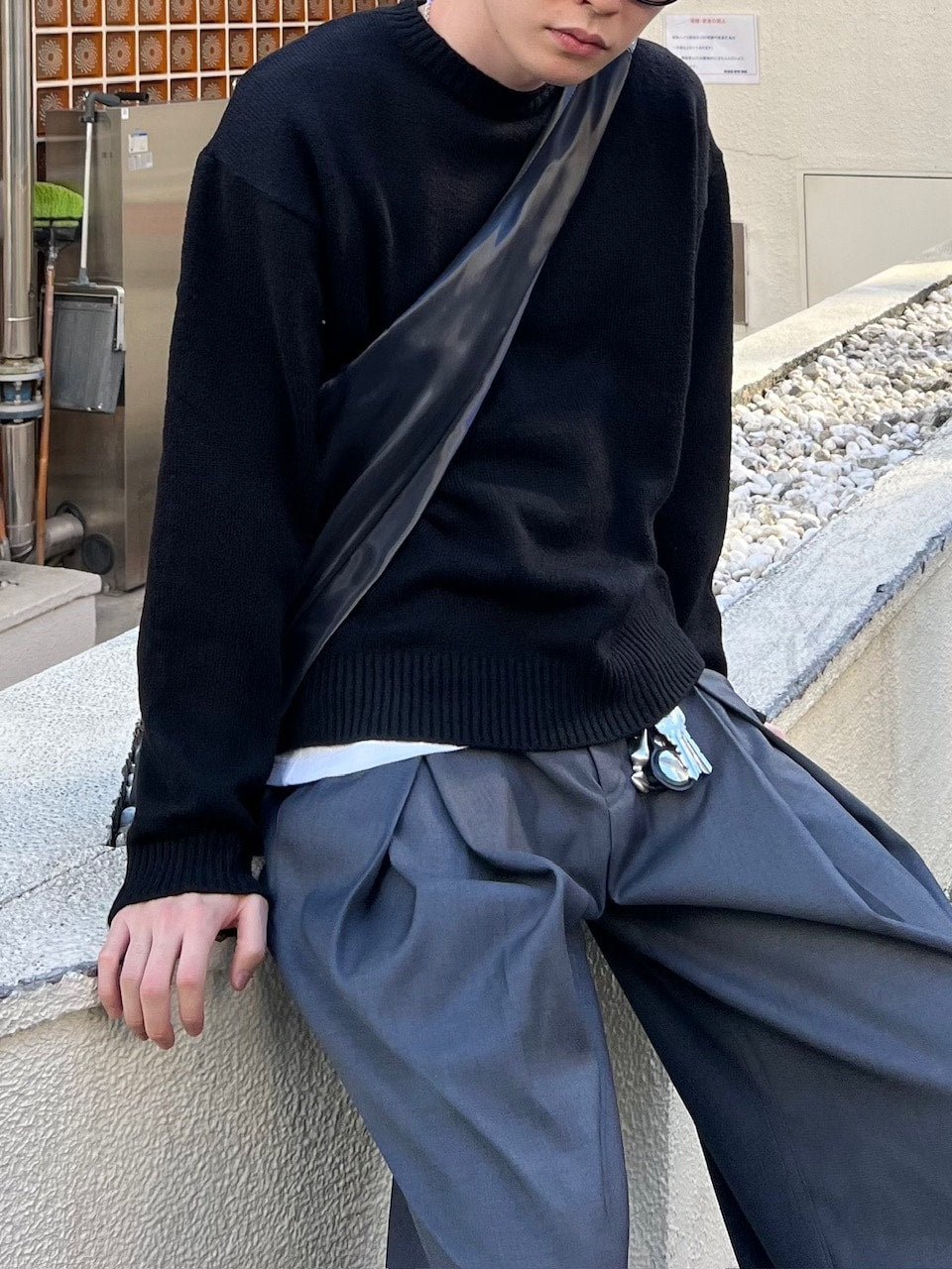 東京店WEB限定受注制【Chikashitsu +】soft touch crew neck knit / 【チカシツプラス】ソフトタッチクルーネックニット (6color)