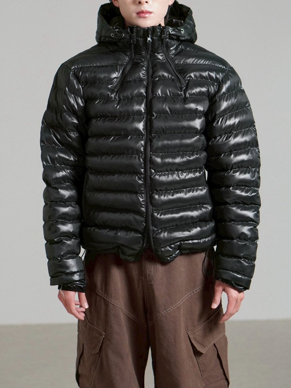 受注制【Chikashitsu +】5 zip puffer jacket / 【チカシツプラス】ファイブジップパファージャケット (4color)