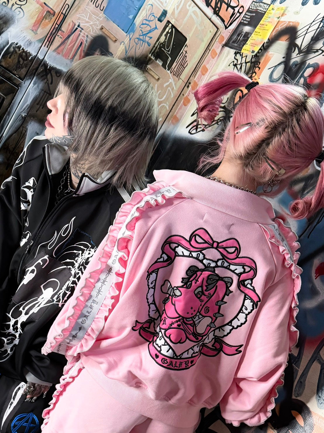 2/8 20:00発売 Pressing限定 【GALFY×kuua】コラボセットアップ (2color)