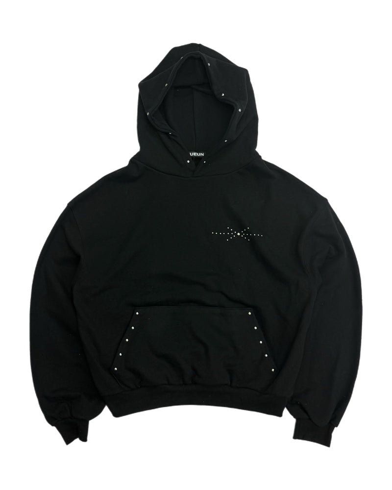 受注制【Chikashitsu +】studs design overfit hoodie (2color)