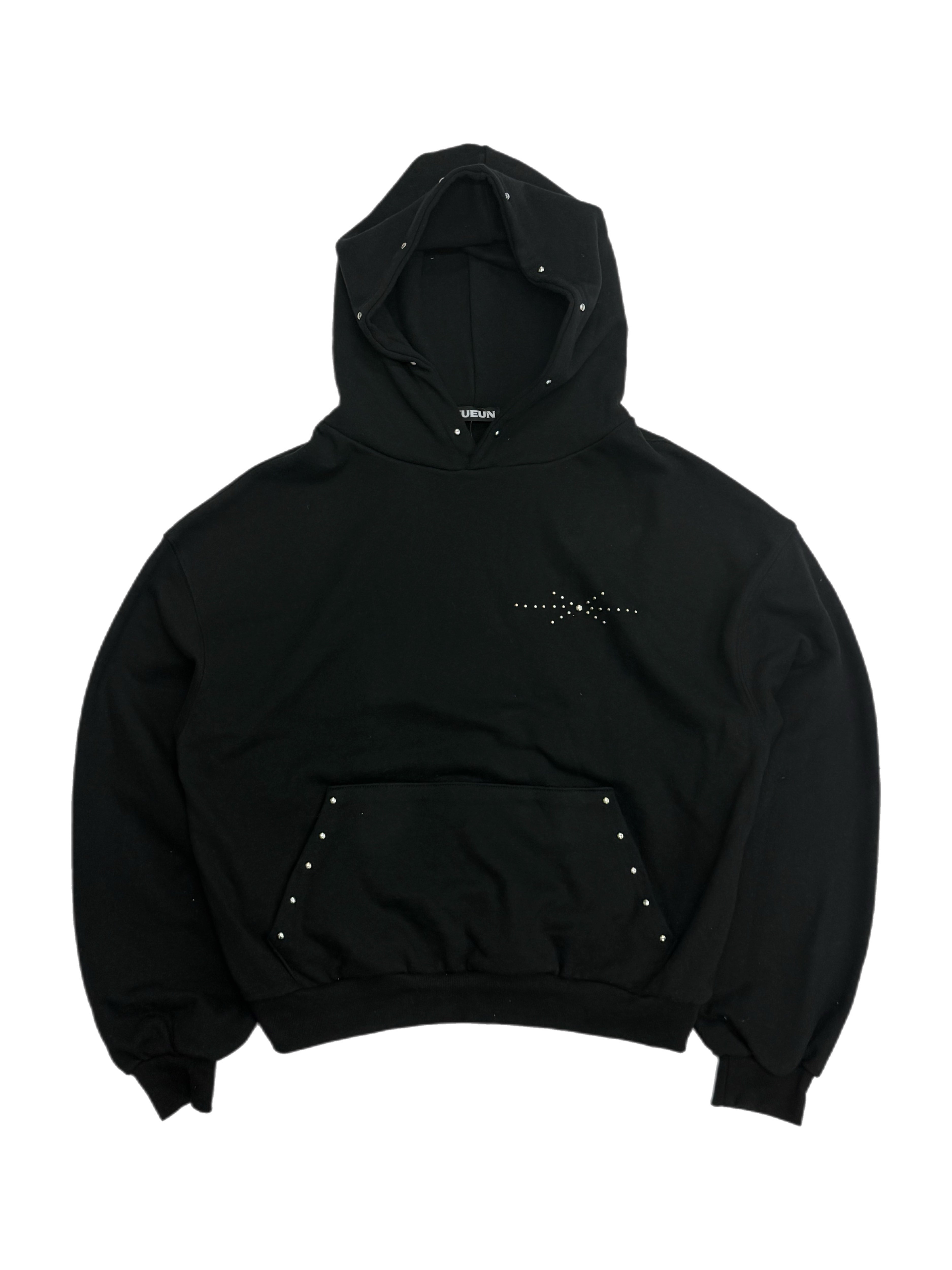 受注制【Chikashitsu +】studs design overfit hoodie (2color)