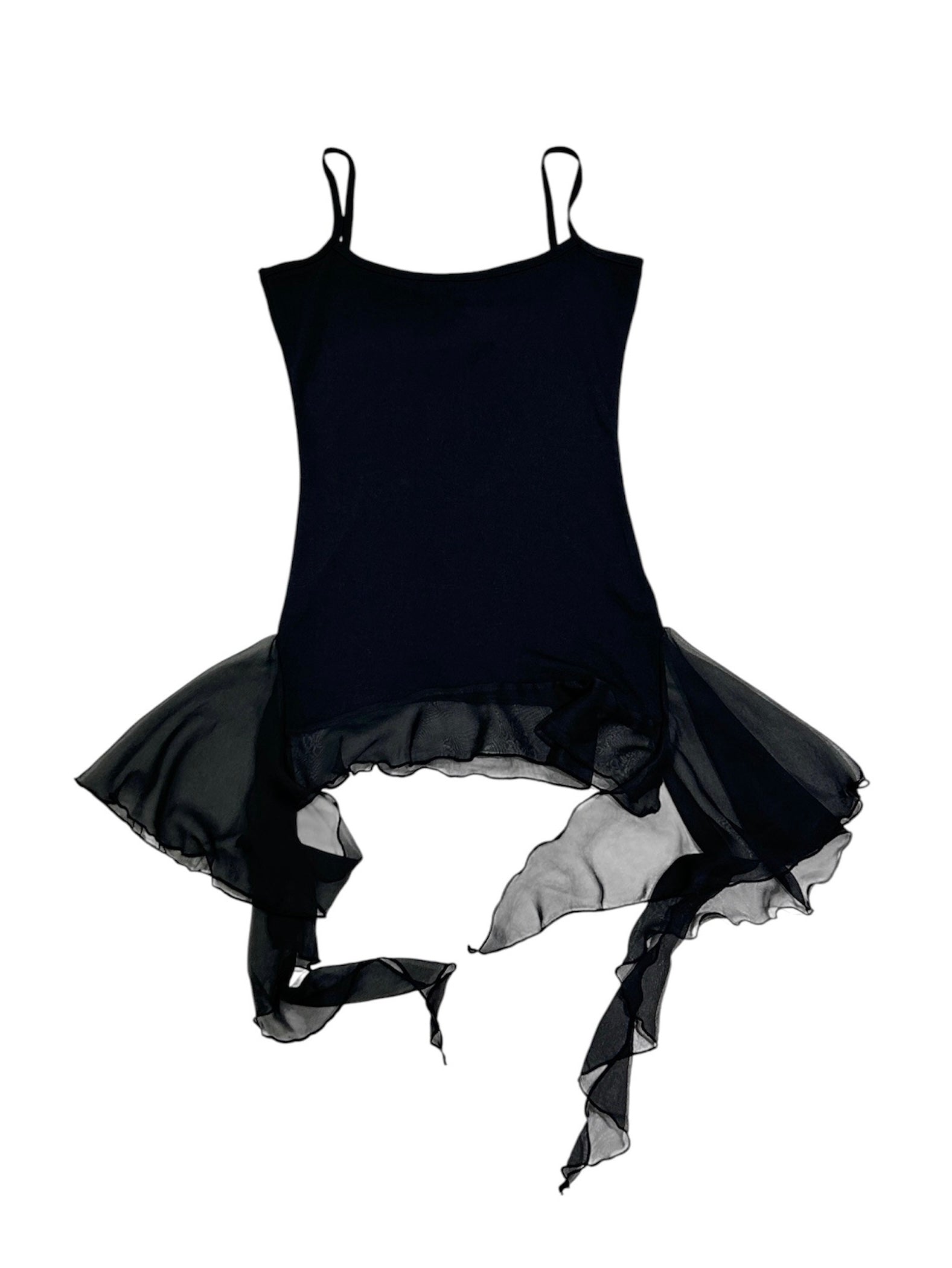 受注制【nmtc+】asymmetry wave strap camisole (2color)
