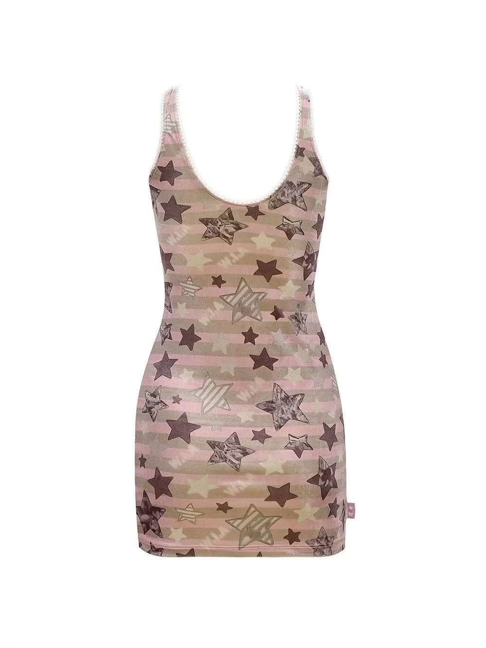 【W.I.A】THOUSAND STARS VELOUR MINI DRESS