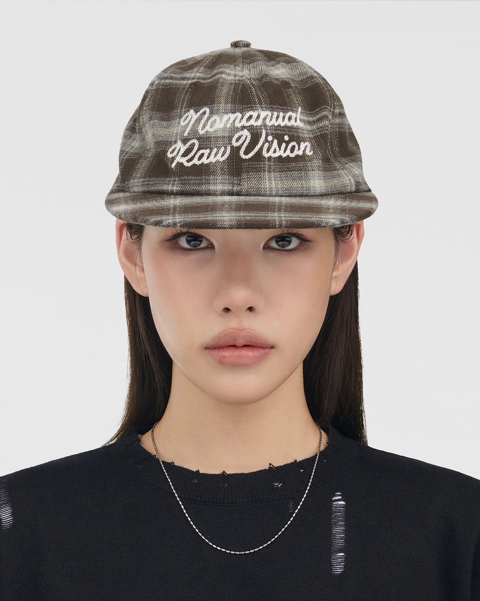 【NOMANUAL】N.R CHECK BALL CAP