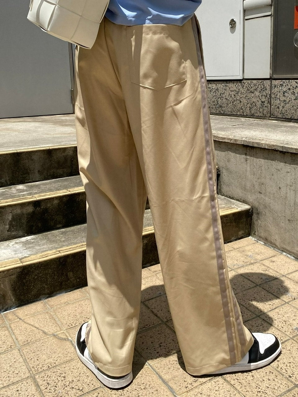 受注制【Chikashitsu +】side line slacks (3color)
