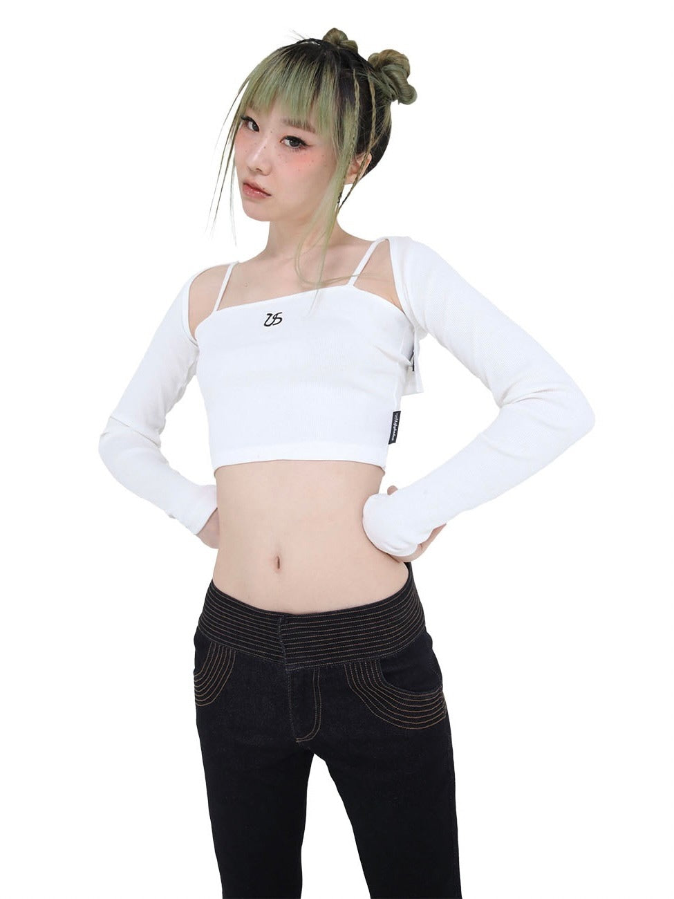 【Ugly shadow】DAILY CROP CARDIGAN