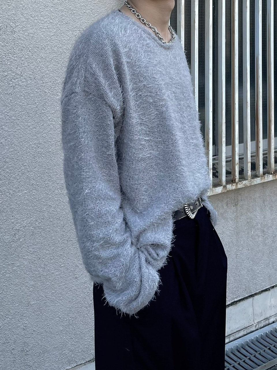 受注制【Chikashitsu +】shaggy knit (5color)