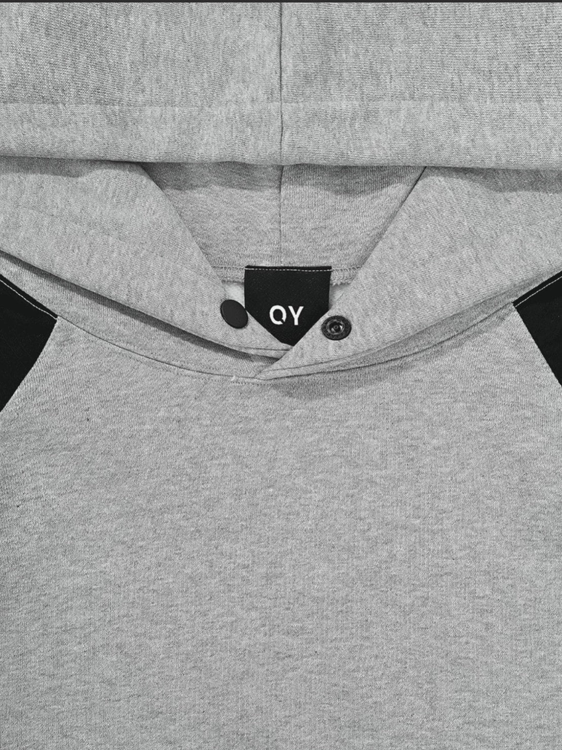 【OY】PANEL CONTRAST POCKET HOODIE
