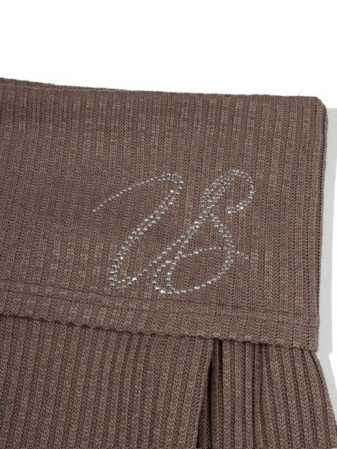 【Uglyshadow】BEAD KNIT OFF-SHOULDER / 【アグリーシャドウ】ビーズロングオフショルダー長袖カーディガン