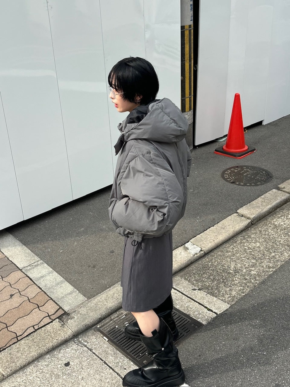 受注制【Chikashitsu +】pleats midi skirt (3color)