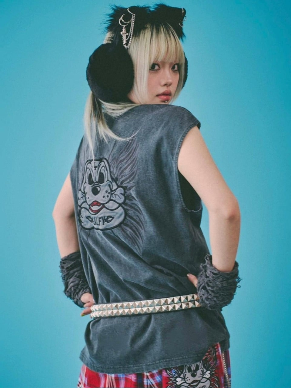 【GALFY】ゴリ厨二タンク / 【ガルフィー】ロゴプリントタンクトップ