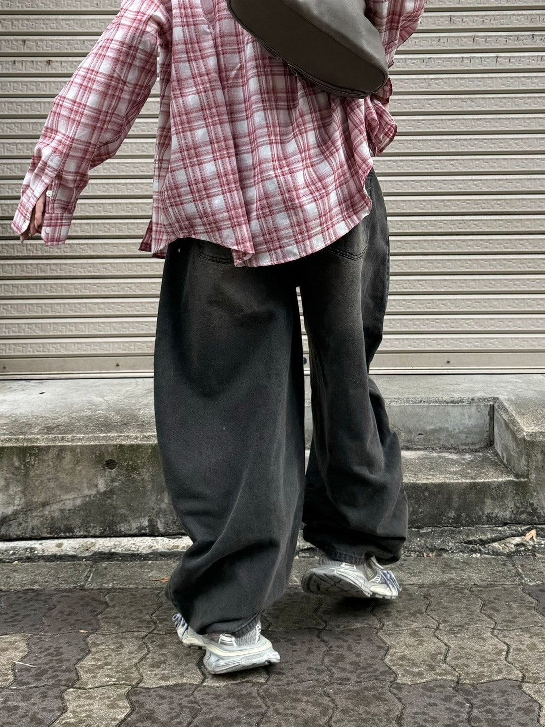 受注制【Chikashitsu +】super buggy denim pants (3color) / 【チカシツプラス】スーパーバギーデニムパンツ